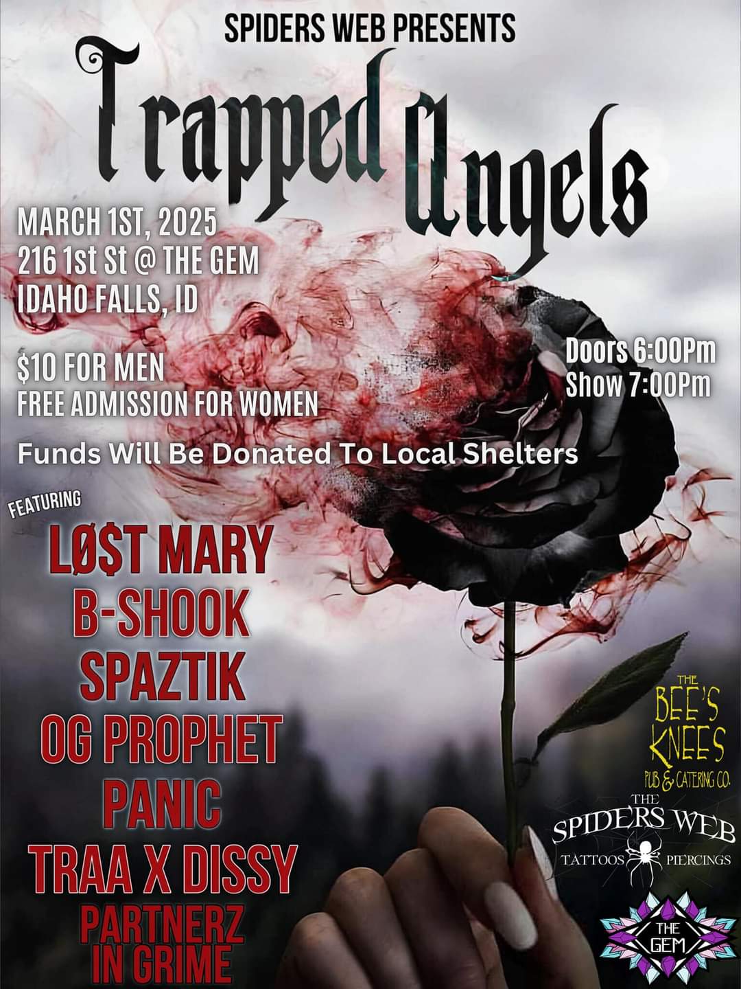 Trapped Angels Tour in Idaho Falls at The Gem - The Gem Venue